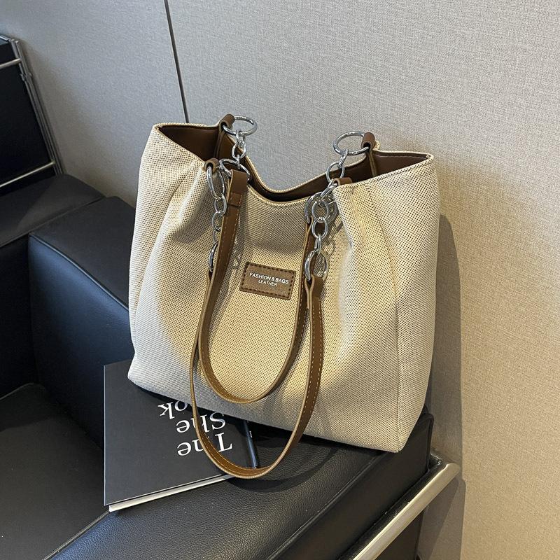 

Large capacity bag 2025 new bag women s bag popular versatile canvas bag commuter tote bag