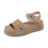 Fashion Women's Sandals Summer New Fashion Retro Thick-soled Platform Sandals Women's Luxury Open Toe Casual Beach Flat Women's Shoes