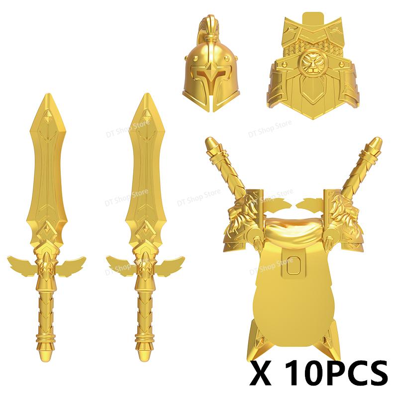 Medieval Ancient Castle Green Dragon Raven Knights Armour Assemble Scene Building Block Figures Children's Bricks DIY Toys Gifts