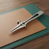 Adjustable Spacing Leather Perforate High Carbon Stainless Steel Leatherworking Tool for DIY Hobbyists