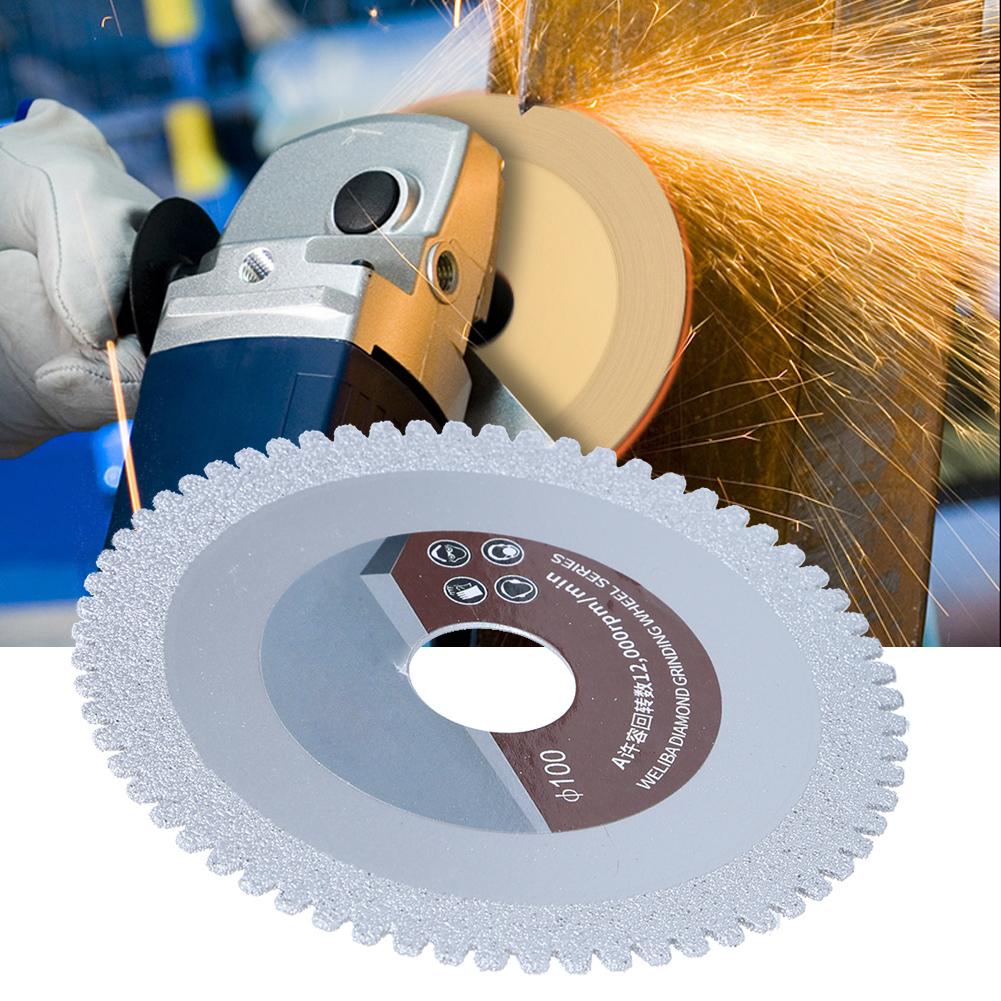 Diamond Saw Blade Brazed Sawtooth Slice Polishing Products Accessories 100mm 60Grit