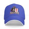Knights Templar Multicolor Hat Peaked Unisex's Cap The Templars Personalized Visor Protection Hats