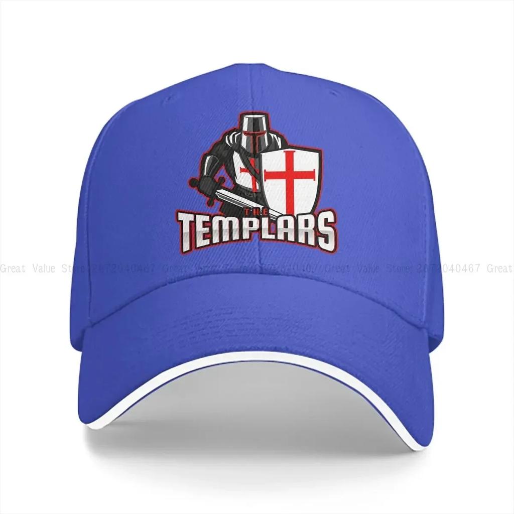 Knights Templar Multicolor Hat Peaked Unisex's Cap The Templars Personalized Visor Protection Hats