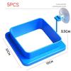 New Tank Blue Floating Station Food Tray Aquarium Fish Feeding Ring Prevent Food Dispersion Fish Pinch With Suction Cup
