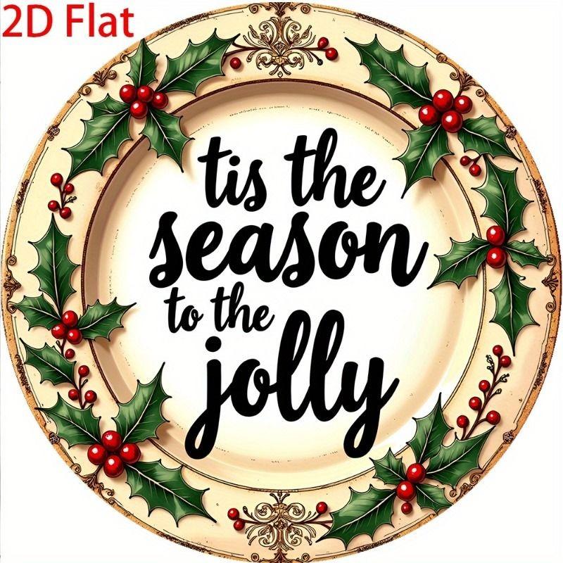 2D Flat Hanging Decorative Metal Sign Hand Painted Art