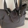Nylon Tote Bag Women Large Capacity Shoulder Bag with Side Pockets and Adjustable Handle