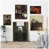 Scandinavian Vintage Wall Art Rustic Female Portrait HD Canvas Oil Painting Posters and Prints Home Bedroom Living Room Decor