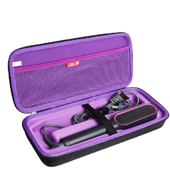 Твердый дорожный чехол Hermitshell для выпрямляющей расчески TYMO Ring (Черный+Розовый) Black+rosy