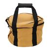 Camping Tableware Carrying Bag 14L Outdoor Cookware Organizer Round Picnic Storage Bag with Sturdy Handle for Plates