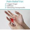 3 Pack Trigger Finger Splint - Support Brace For Middle, Ring, Index, Thumb And Pinky - Straightening Curved, Bent, Locked And Stenosing Tenosynovitis