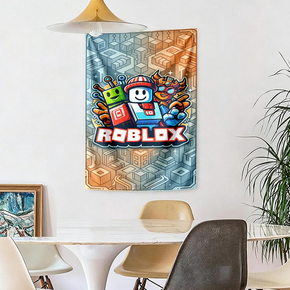Roblox Wall Decor Tapestry Art For Pet Memorial Birthdaywedding Party Backdrop Family Gift