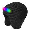 Wireless Bluetooth 5.4 Music Beanie Hat with Reflective Stripe, Waterproof Noise Reduction Stereo Headphones for Outdoor Sports