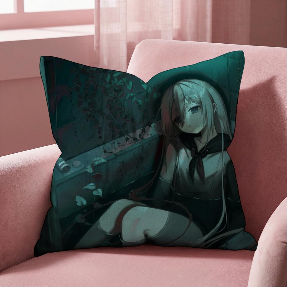 M-Mirai N-Nikki Cushion Cover Multi-Scene Pillow Cover for Home & Car - Reversible, Soft & Durable for Daily Use