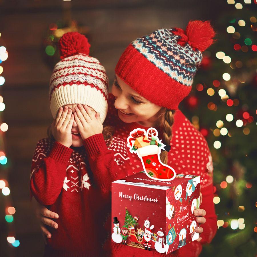 Christmas Stocking Design, Christmas Party Decoration, Surprise Cash Box, Party Decoration, Gift Box, Surprise Gift Box