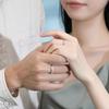 Tichia Star & Moon S925 Sterling Silver Adjustable Unisex Couple Rings - Original Niche Design