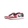 Jordan Air Jordan 1 Abrasion Resistant Low Top Vintage Basketball Shoes Unisex Red White Black 553558-166(Team401-LD)