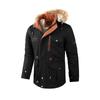 Mid-length Casual Jacket with Hooded Men's Jacket Lamb Wool Casual Coat for Men