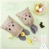 6pcs Easter Linen Drawstring Burlap Bags with Cute Bunny Ears Gift Packaging Bags Suitable for Easter Gifting