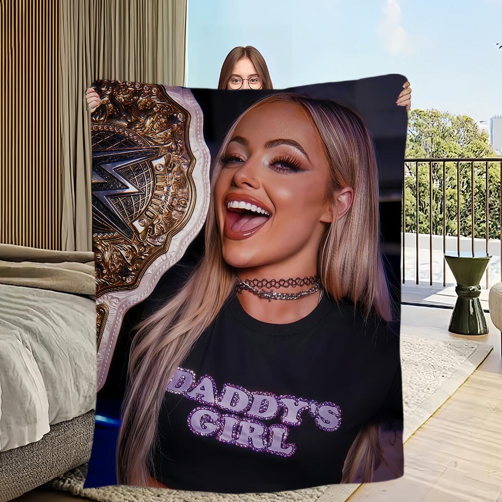 

L-Liv Morgan Wrestler Blanket Flannel warm comfort soft plush blanket For Picnic Beds Sofas Homes And Bedrooms 30x40in
