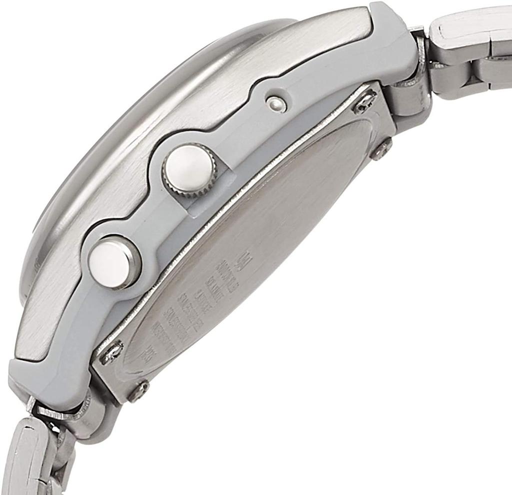 Cue Cue Silver 10 ATM Water Solar Powered & HJ01-204 Women's Watch, Resistant, Radio-Controlled,