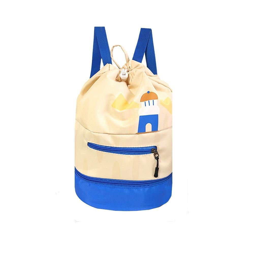 Waterproof Children Swimming Backpack Large Capacity Waterproof Storage Bag  Beach Vacation синий