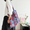 Spring New Indian Traditional Rubbing Indigo Cotton Shoulder Bag Environmental Protection Bag Simple Canvas Bag Thin Women's Bag