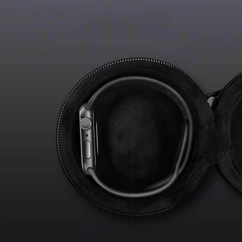 Pojedyncze Pudełko do Przechowywania Zegarków Podróżnych na Zegarki na Rękę Przenośny Organizer Podróżny na Zegarki Saszetka Podróżna na Zegarki dla Mężczyzn i Kobiet