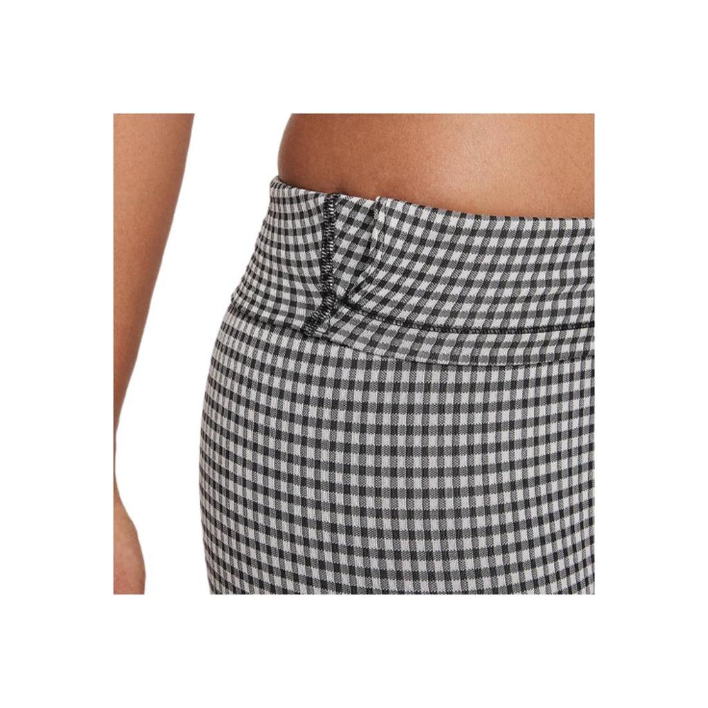 Nike Capri da Allenamento Yoga a Vita Alta a Quadri da Donna Pantaloni Neri DA1093-133