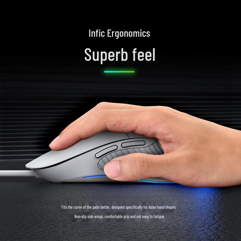 Inphic B1 Ergonomic Silent Gaming Wired Mouse
