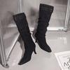 Fashion Autumn Winter Women Long Boots Fashion Thin High Heel Knee High Booties Ladies Sexy Woman Mordern Boats botas de mujer