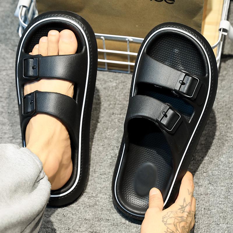 Fashion New Fashion Men's Slippers Summer EVA Soft Beach Sandals Non-slip Fashion Designer Walk Flip-flops Bathroom