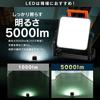 IRIS OHYAMA 50W Waterproof LED Floodlight [5000lm] for Outdoor Use, Waterproof IP65, Daylight White, Approximately 110° Beam Angle, 40,000 Hours of