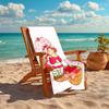 1pc Strawberry Princess6 Beach Towel, Comfortable and Thick, and Swimming/Bath/Picnic/Camping Towel, Suitable for Seaside Beaches