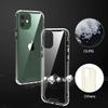 Protective Case - E.F.CONNECTION - for iPhone 12 - Silicone TPU - Transparent - Scratch-resistant