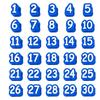 50pcs Reusable Numbered Pencil Toppers Silicone Numbered Pencil Caps  Students Teachers Organization