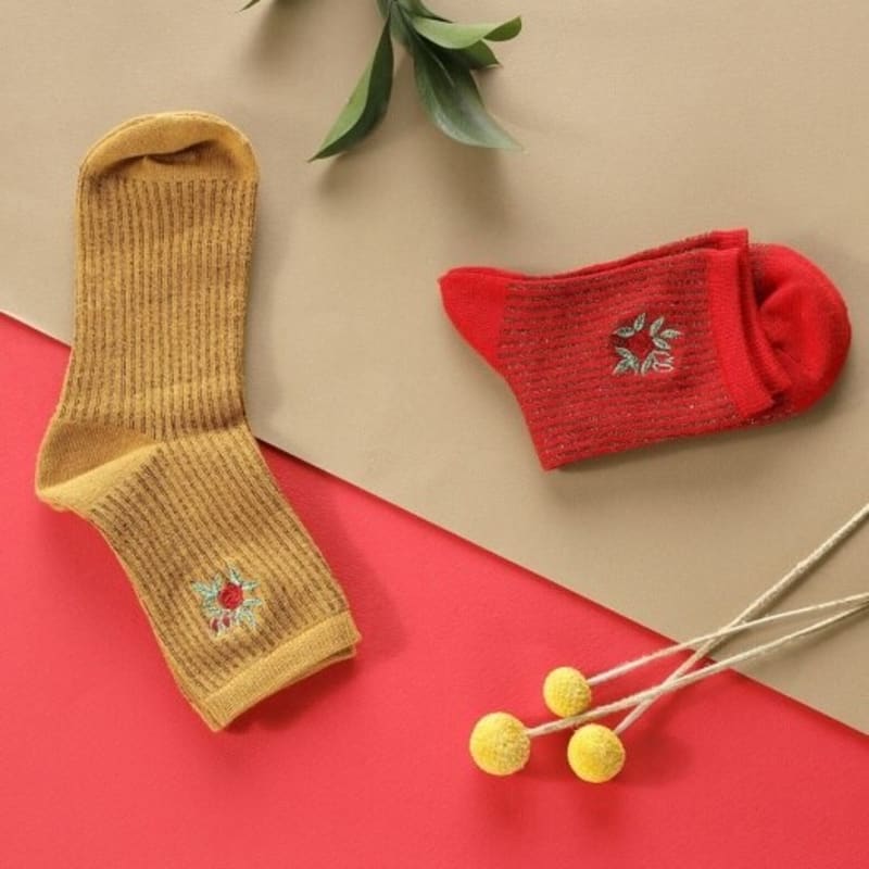 ANGEL SOCKS 1210 Rose Sparkle Socks