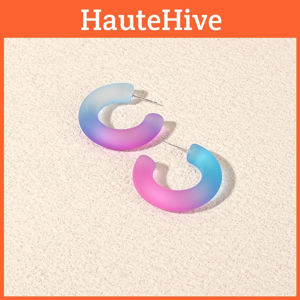 Womens Acrylic Colorful Geometric Earrings For Festive Occasions Gifts And