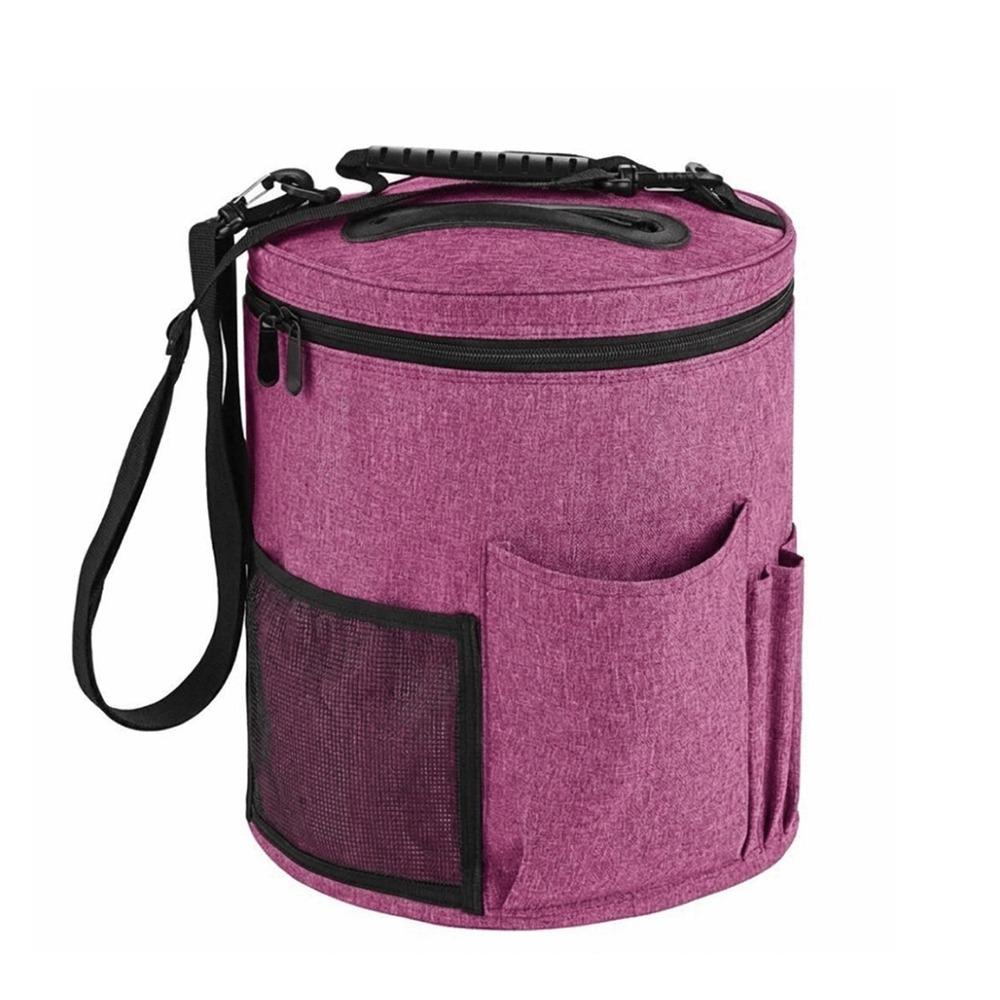 DIY Design Knitting Tote Bag Large Capacity Knitting Tool Storage Bucket  Crochet Projects