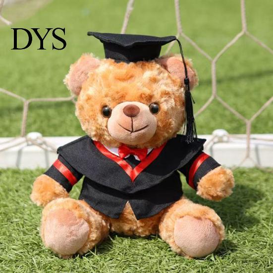 Elegant Gift Bag Stuffed Bear Personalized Graduation Gifts 2026 for Her, Cute Teddy with Embroidered Gown Award And Cap, Soft Plush Mascot