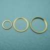 1Pc 3D Aluminum Car Steering Wheel Front Rear Black Emblem Badge Surrounding Ring Sticker for 45mm Logo/74mm Logo/82mm Logo