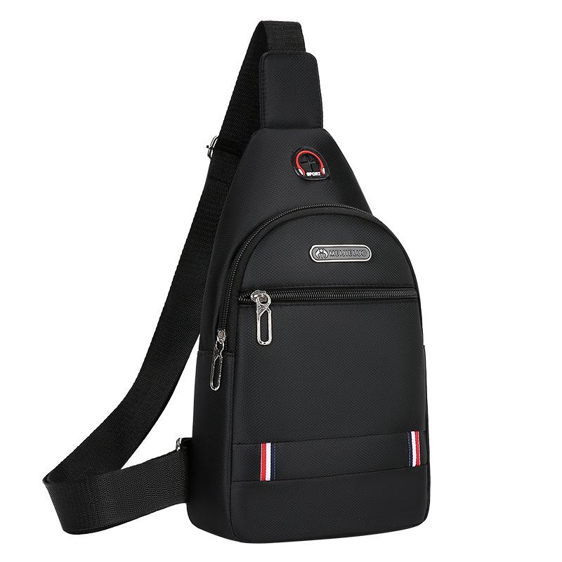 Men's Waterproof Oxford Crossbody Chest Bag - Korean & Japanese Style