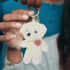 EXCEART Plush Puppy Keychain, Fluffy Dog Keychain, Dog Pendant, Door, Mini Dog Toy, 2-Piece Set