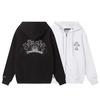 843 CHROME HEARTS 2025 Autumn and Winter New Plus Size Classic Style Logo Zipper Hooded Sweatshirt, Suitable for Couples To Wear