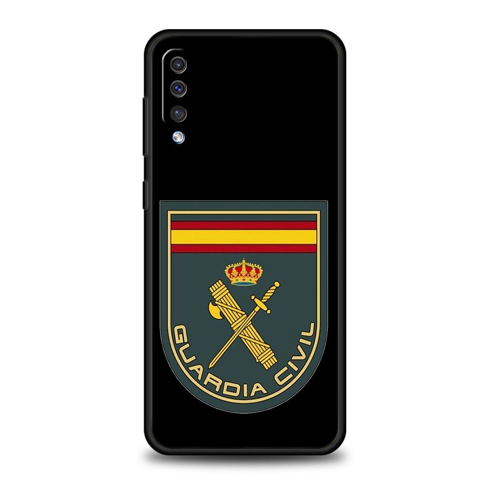 Spanish Guard Civil Emblem Case For Samsung A26 A36 A56 A54 A52 A50 A70 A40 A12 A14 A16 A22 A24 A42 A34 A32 5G A04s A06 5G Cover