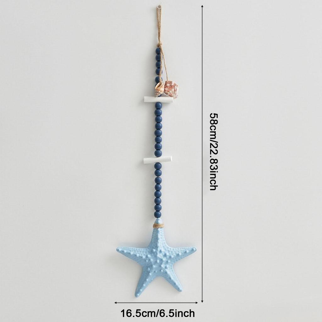 Wooden Starfish Wall Hanging Decor Coastal Themed Decoration for Party Favor