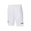 Li Ning Badminton Series Logo Letter Print Comfortable Casual Shorts Unisex Shorts White AAPT059-2