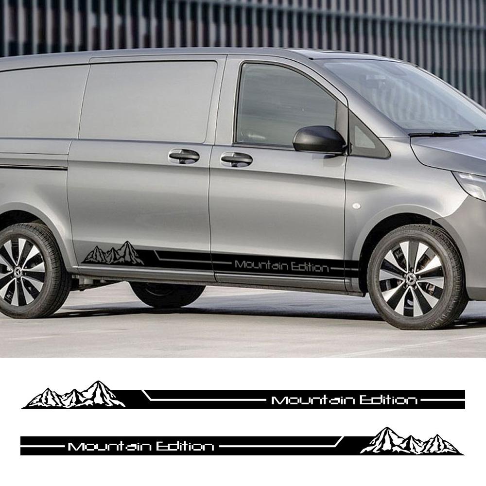 2 szt. Naklejki Samochodowe Dla Mercedes Benz Vito Klasa V Viano W638 W639 W447 Marco Polo EQV Kamper Naklejki Winylowe Akcesoria Tuningowe