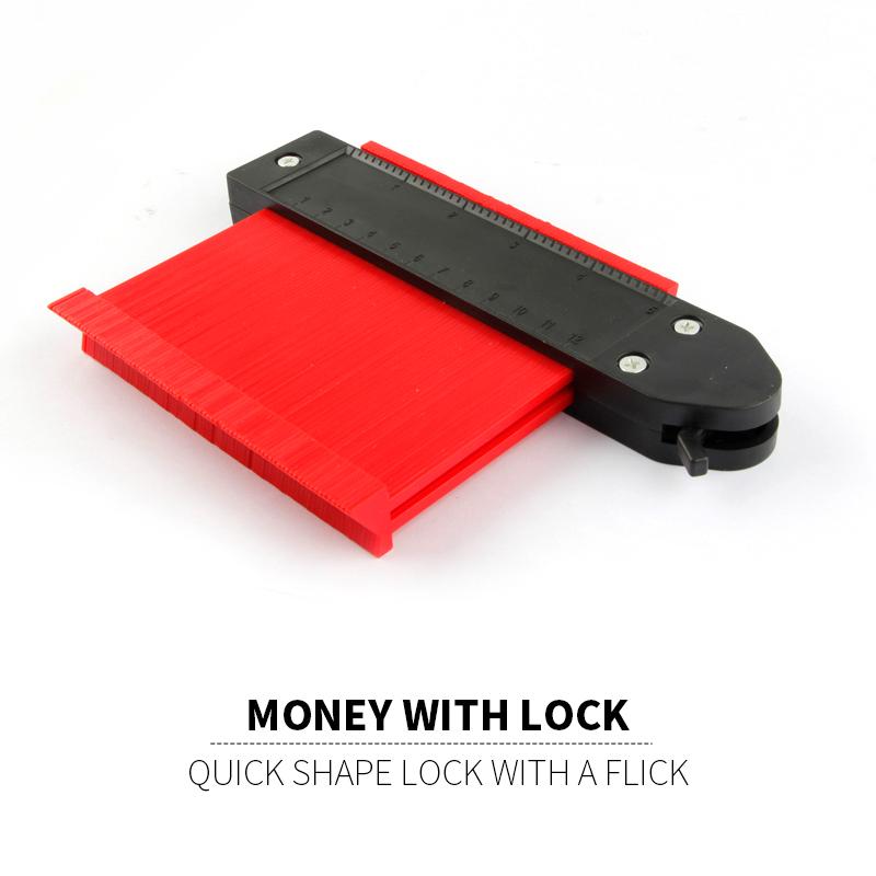 Locking Wider Contour Gauge 1Pcs Profile Tool Tiles Edge Shaping Wood Measure Ruler Laminate Wood Marking 5 6 10 20 Inch