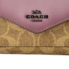 COACH Canvas Handheld Envelope Wallet Small Women's Purple & Brown Monogram 31548-V5PUJ