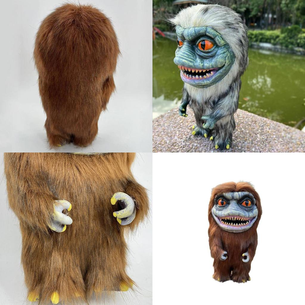 Critters Poseable Prop Doll Realistic Alien Latex Plush Toy For Bars And Stages 25cm/9.84in And 20cm/7.87in